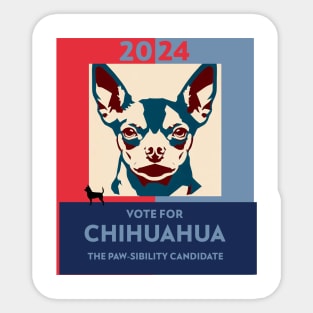 Dog Campaigner: The Paw-sibility Candidate 2024 Sticker